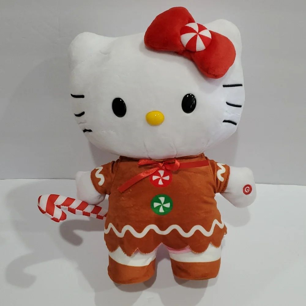 Hello Kitty‎ gingerbread theme musical animated dancing  plushie Xmas decor new